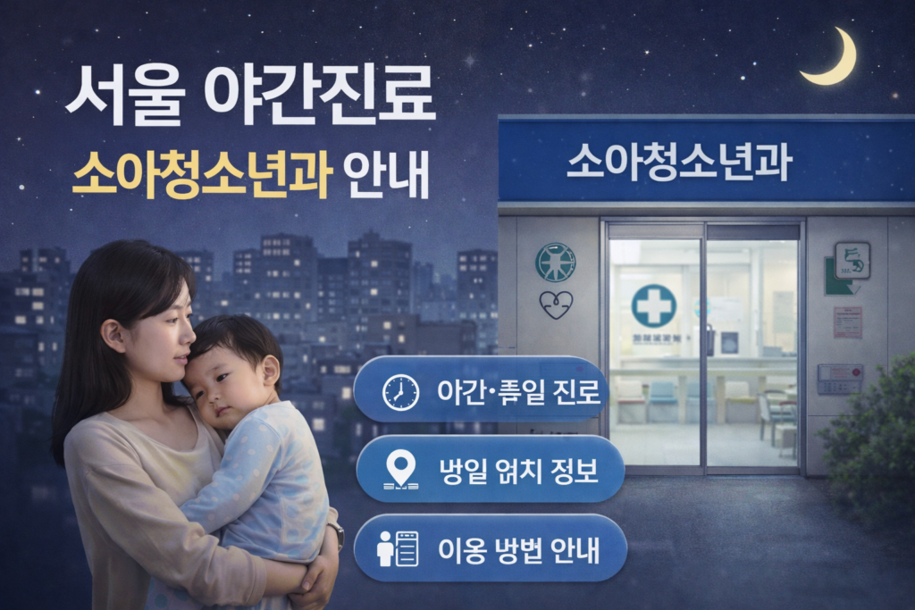 서울 야간 휴일 소아진료